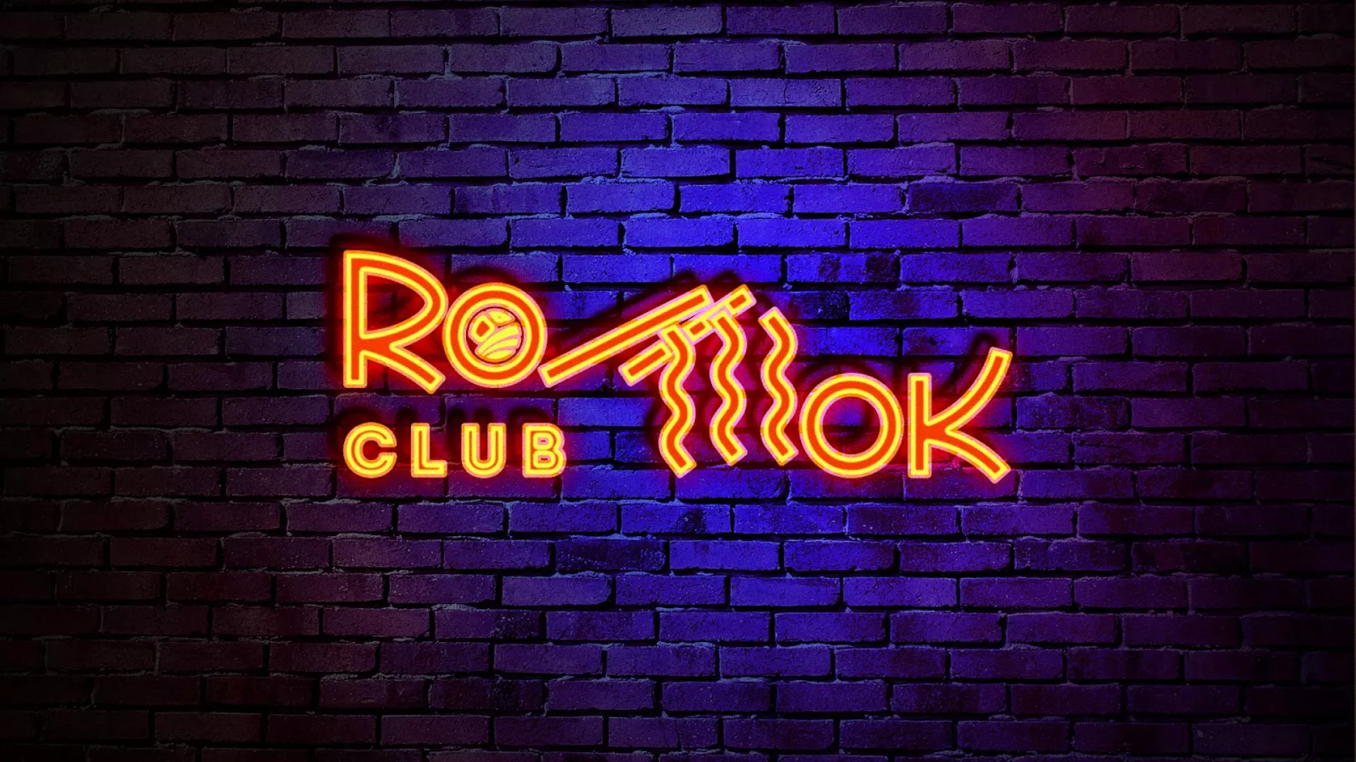 Разработка интерьерной вывески суши-бара «Roll Wok Club» в Котельниково